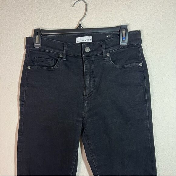 LOFT Black Ankle Mid Rise‎ Skinny Jeans Women's Size 27/4 - Picture 2 of 8